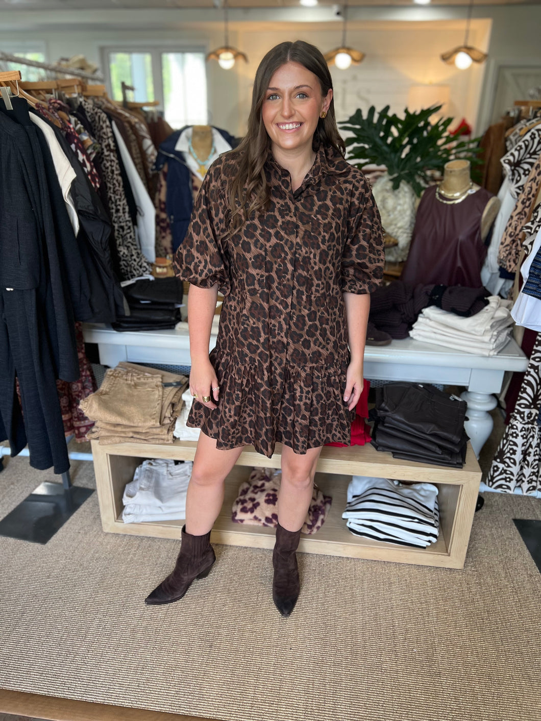 Leopard Ana Dress