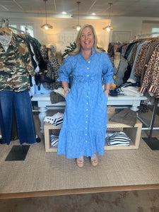 Tonal Quail Dress