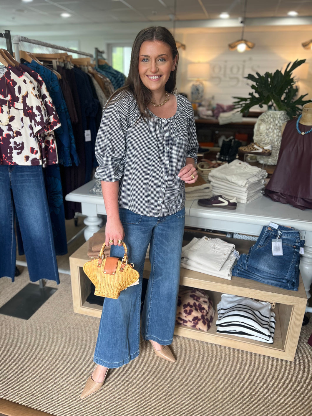 Mini Gingham Sophie Top
