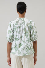 Load image into Gallery viewer, Floral Blossom Smocked Mock Neck Top
