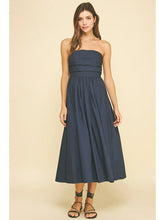 Load image into Gallery viewer, Shirring Detailed Sleeveless Midi Dress
