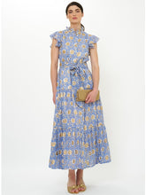 Load image into Gallery viewer, Mughal Ruffle Collar Maxi
