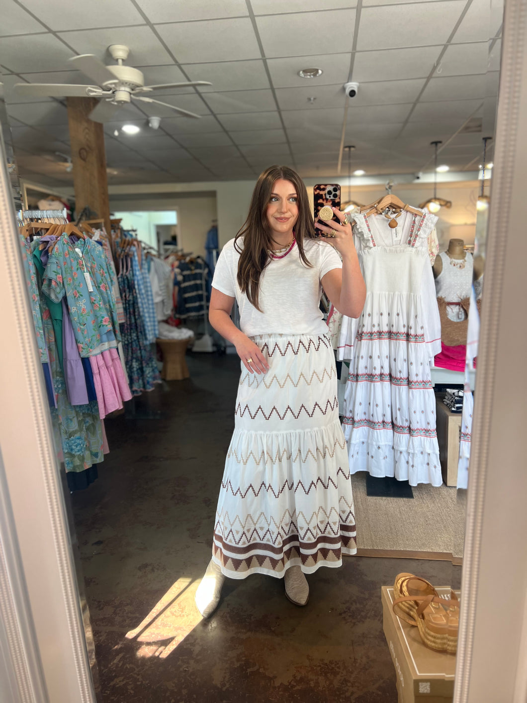 Embroidered Lea Skirt