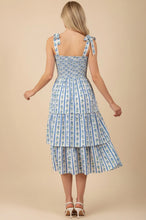 Load image into Gallery viewer, Whitfield Striped Floral Midi Dress
