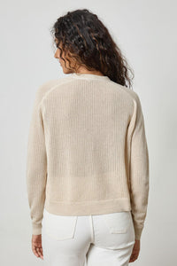 Saddle Sleeve V Neck Cardigan