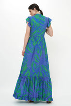 Load image into Gallery viewer, Thistle Mock Neck Flutter Maxi
