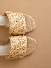 Load image into Gallery viewer, Winona Woven Raffia Heel
