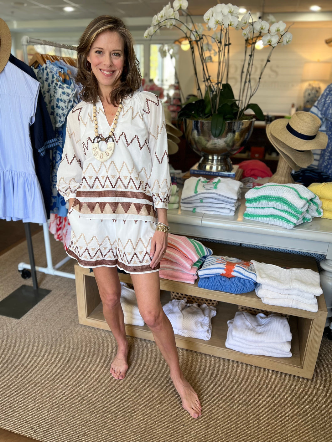 Embroidered Perry Short
