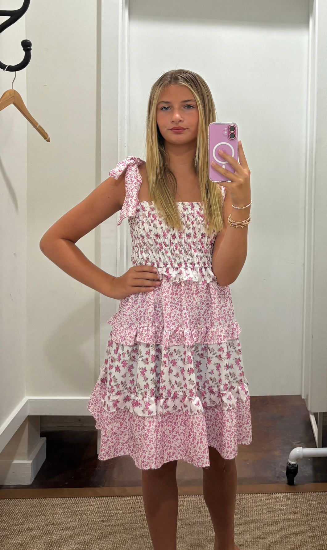 Tylar smocked Mini Sundress