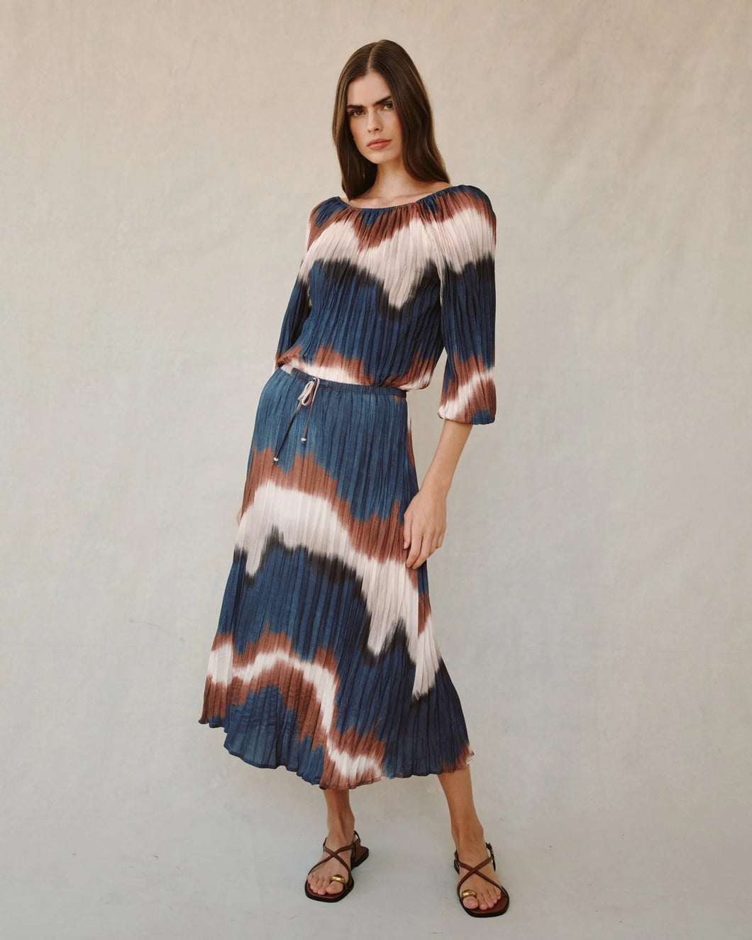 Tides Pleated Skirt