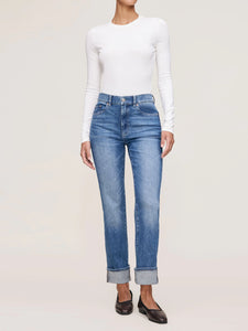 Cuffed Patti Straight Ankle Jean