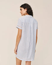 Load image into Gallery viewer, Ocean Blue Stripe Pullover Shirt Dress
