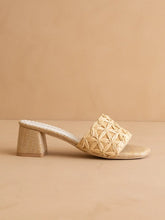 Load image into Gallery viewer, Winona Woven Raffia Heel

