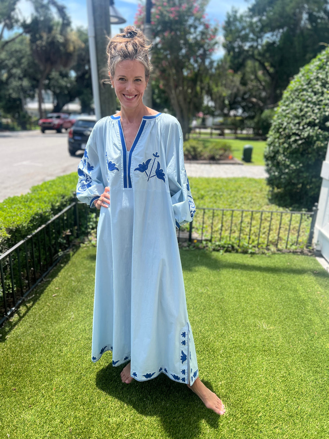 Med Blue Caftan
