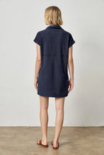 Load image into Gallery viewer, Roll Sleeve Textured Waffle Dress
