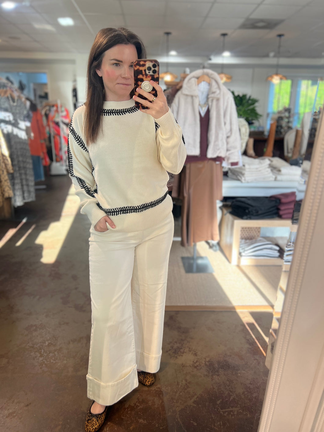 Zana Stitched Sweater