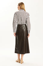 Load image into Gallery viewer, Phoebe Punched Vegan Leather Skirt
