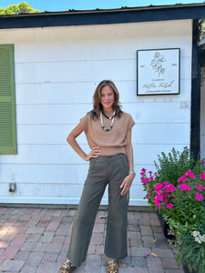 Olive Wide Leg Meg