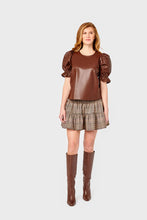 Load image into Gallery viewer, Faux Leather Connie Anne Top
