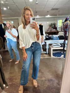 V Neck Loose Fit Tunic