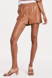 Faux Leather China Short
