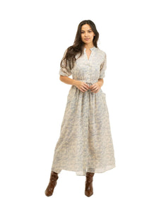 Shimmer Stripe Lily Maxi