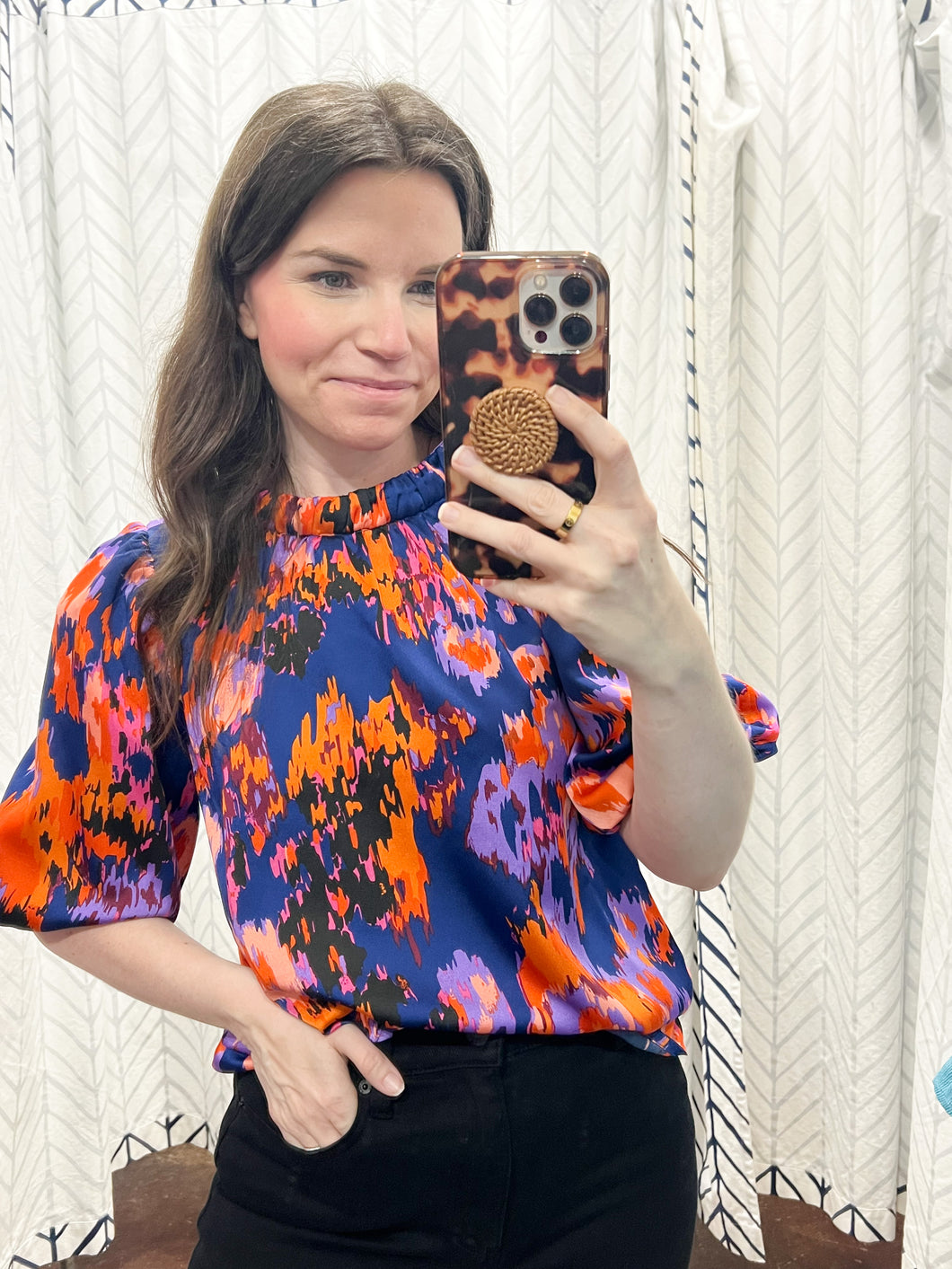 Billington Ruched Neck Top